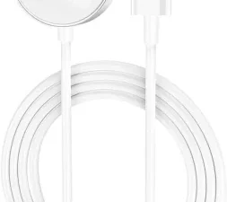 IHC Wireless Charger Wireless Fast Charger 2 A Mobile Charger with Detachable Cable  (White)